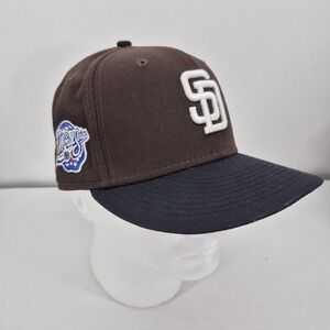 New Era SAN DIEGO PADRES White 59FIFTY FITTED HAT World Series 1998 Cooperstown